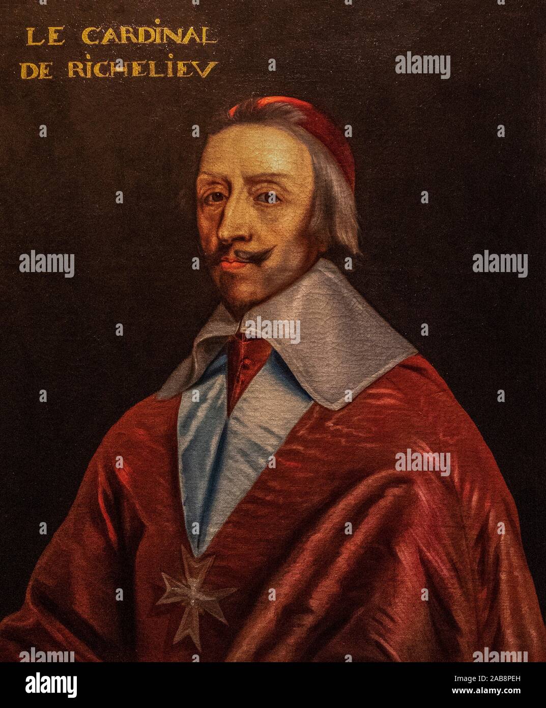 France, History, ""Le Cardinal de Richelieu"" (Musée Condé a Chantilly  Stock Photo - Alamy