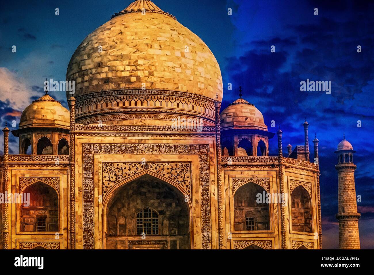 India, the Taj-Mahal Stock Photo