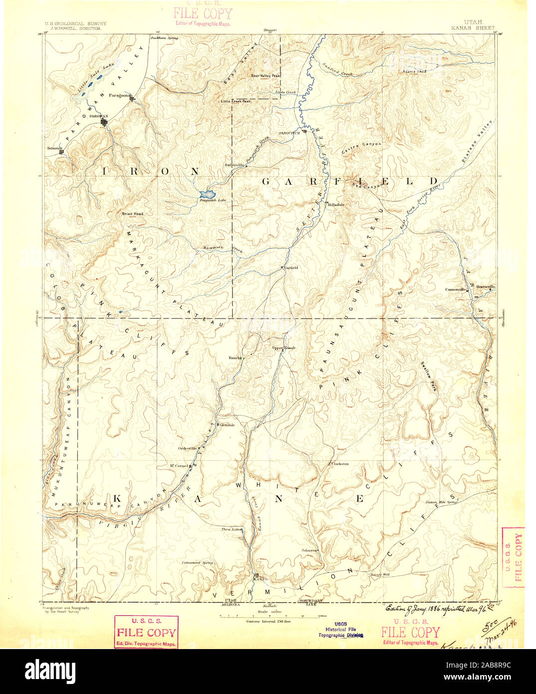 Map of kanab hires stock photography and images Alamy