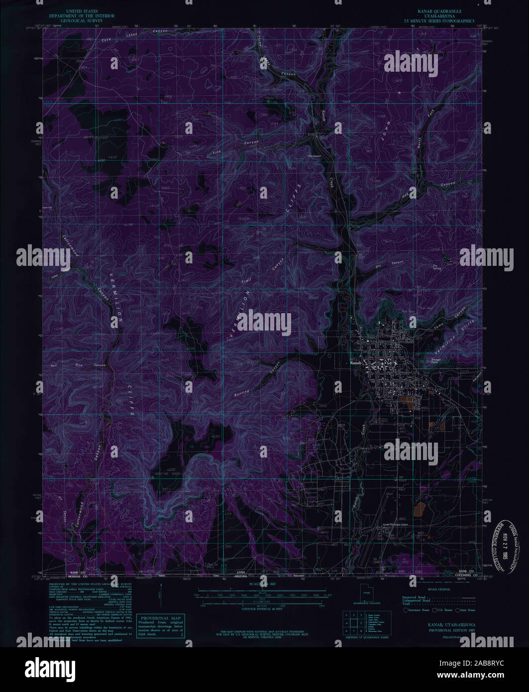 Map of kanab hires stock photography and images Alamy
