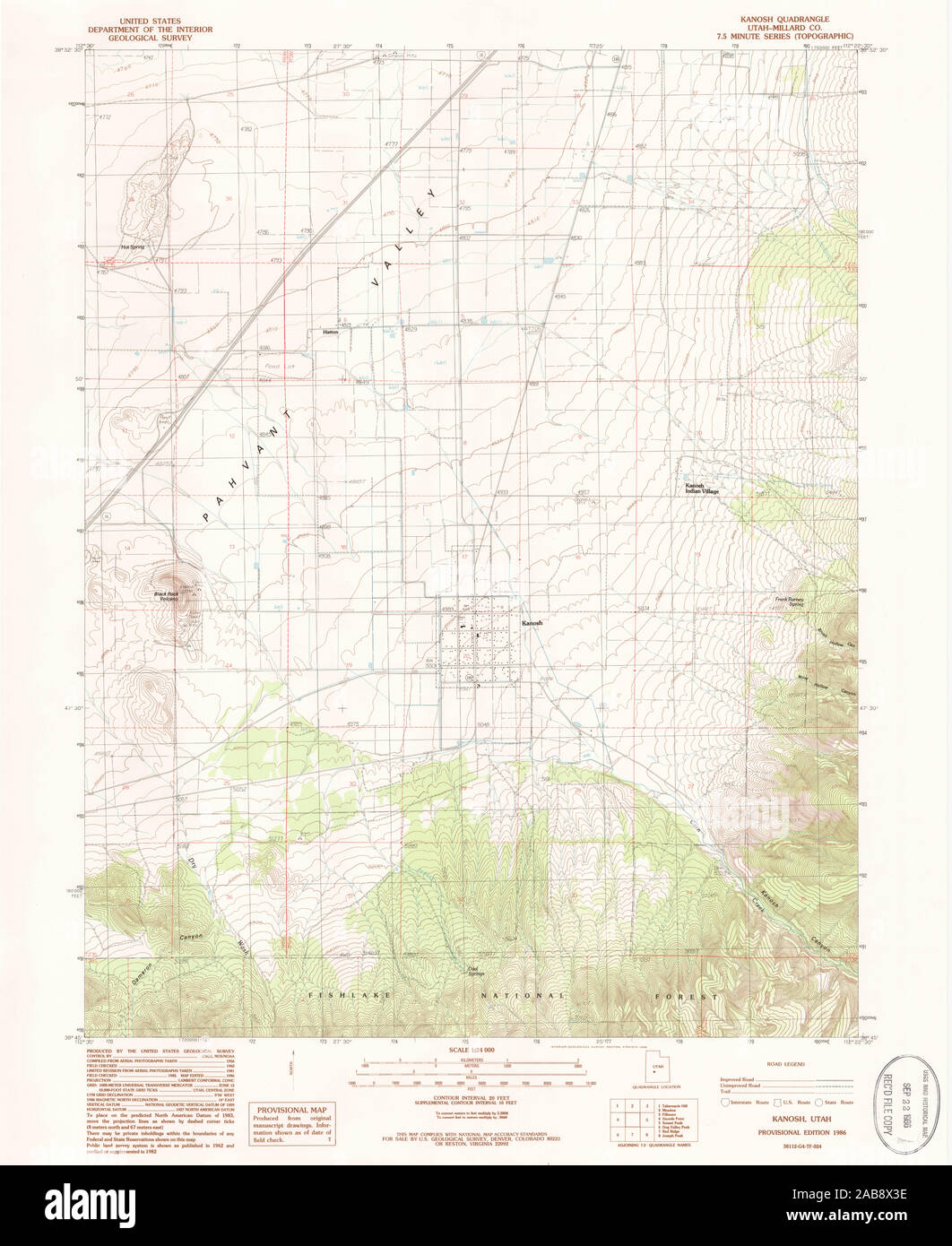 Map of kanosh hires stock photography and images Alamy