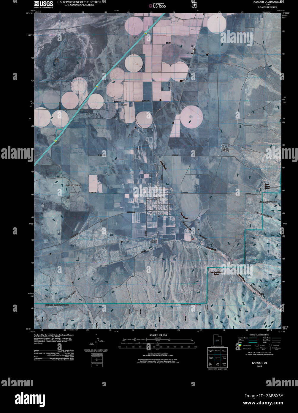 Map of kanosh hires stock photography and images Alamy