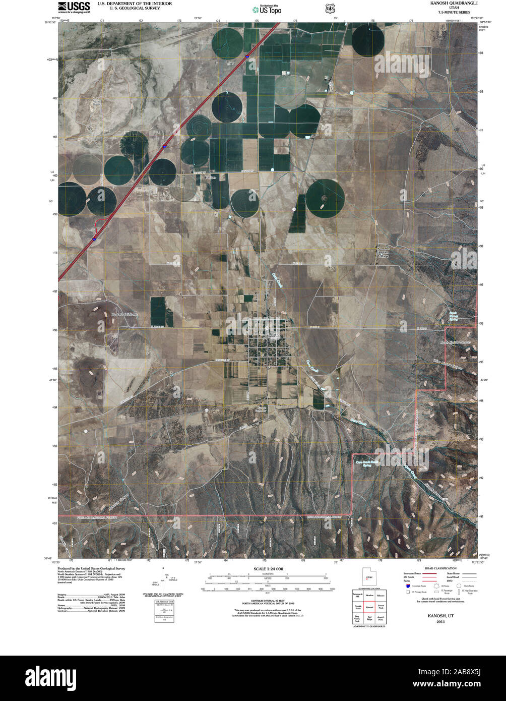Kanosh map Cut Out Stock Images & Pictures Alamy