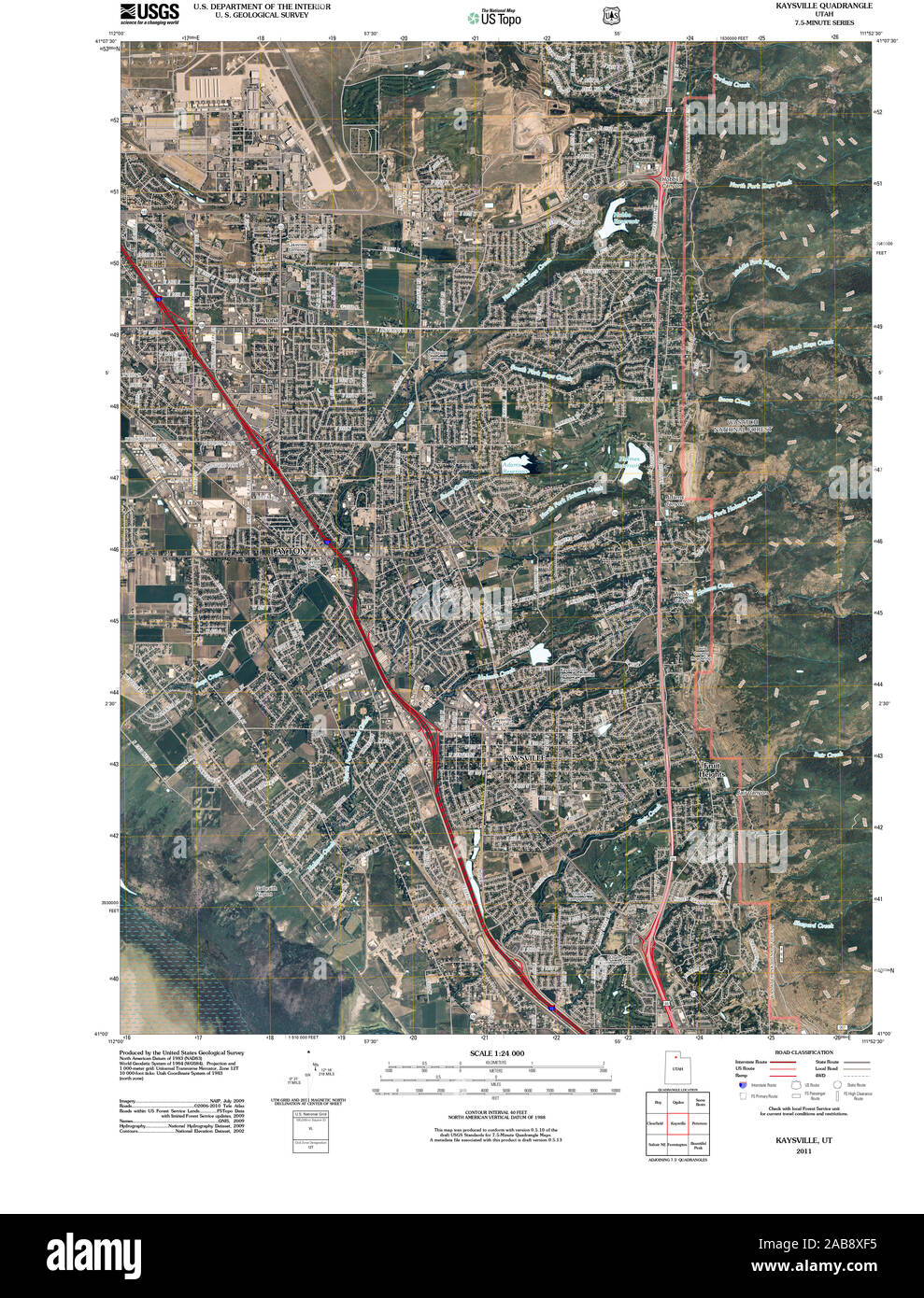 Map of kaysville hires stock photography and images Alamy