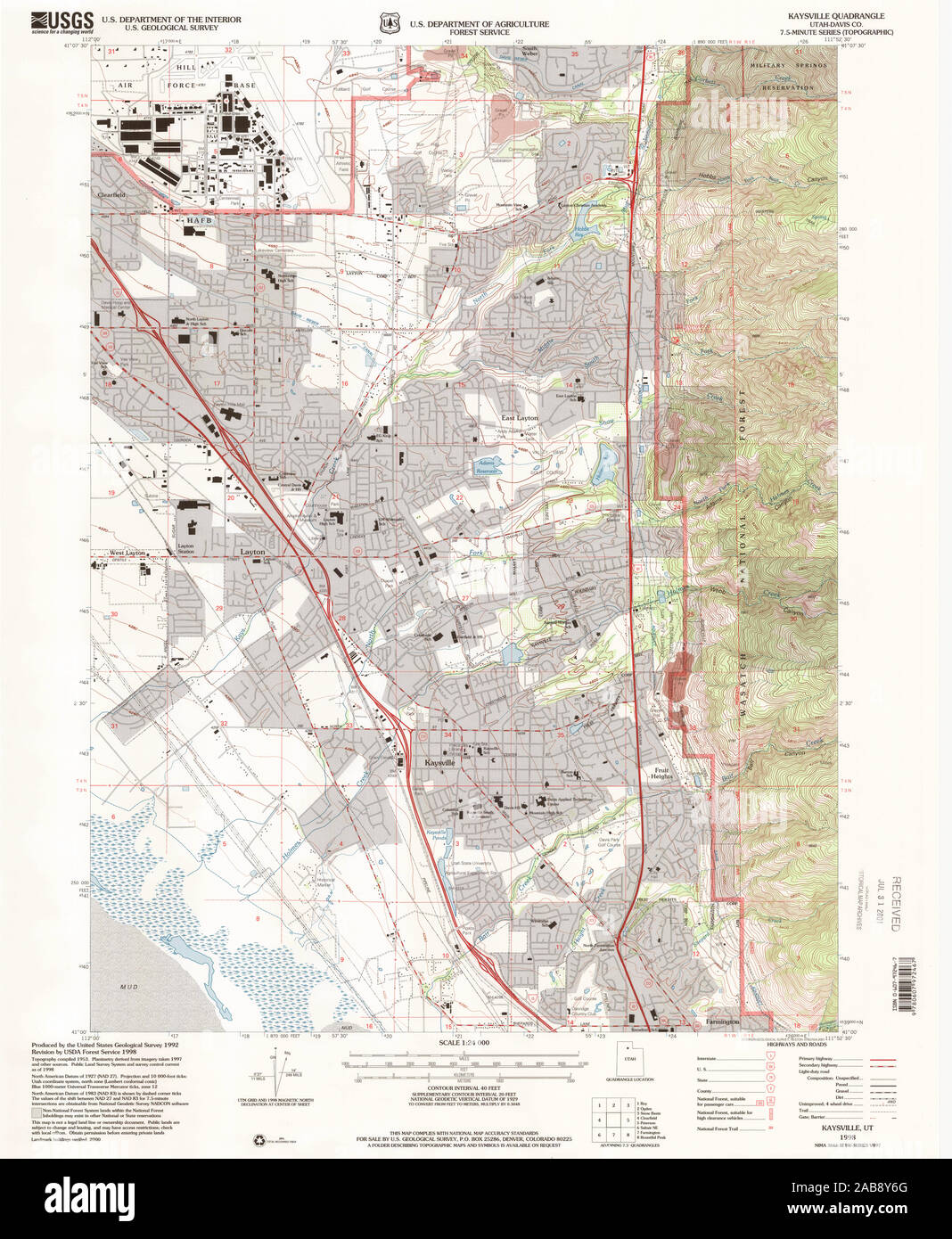 Map of kaysville hires stock photography and images Alamy