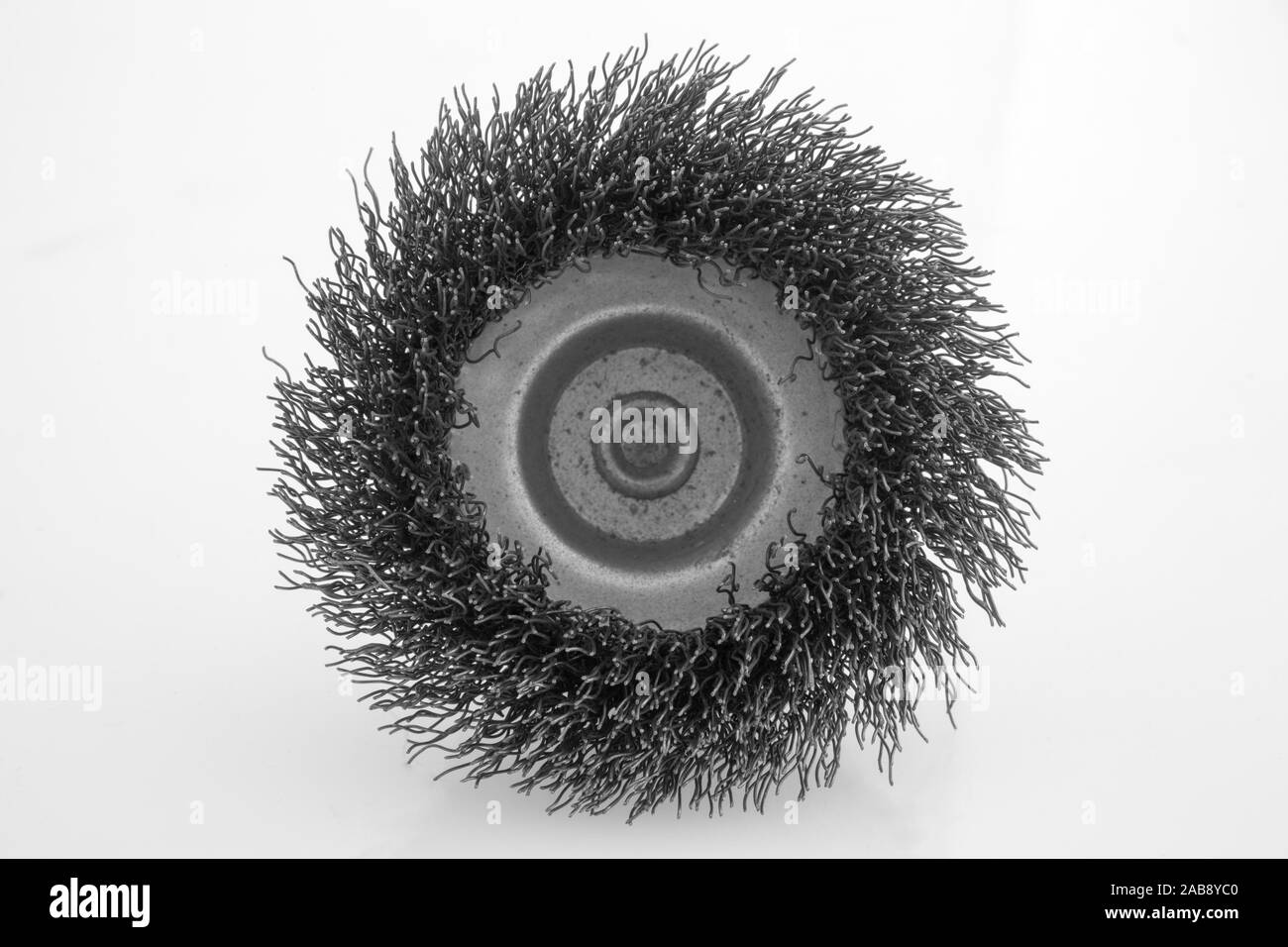 wire brush against white background Stock Photo - Alamy