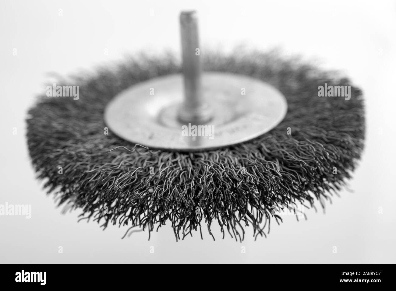 wire brush against white background Stock Photo - Alamy
