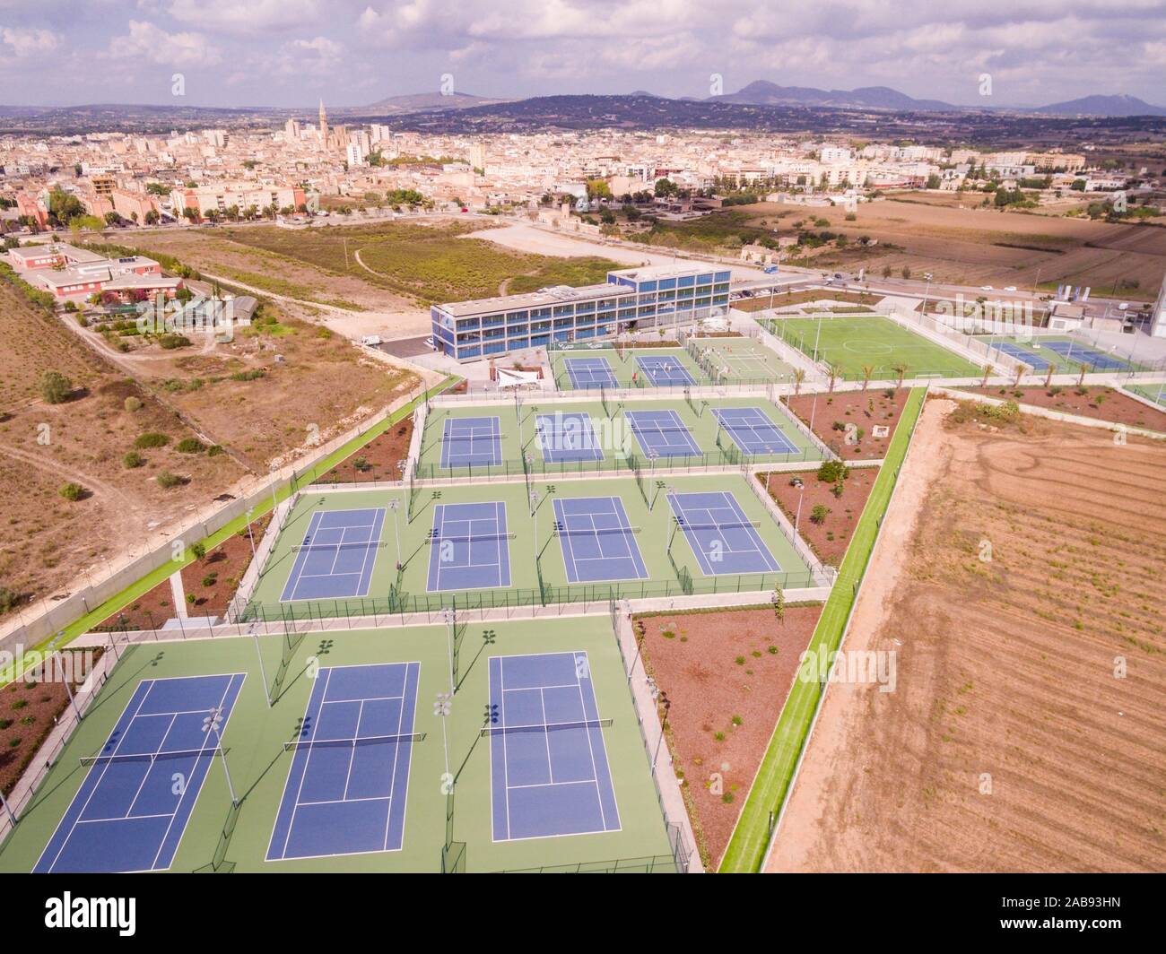 Escuela internacional de tenis Rafa Nadal - Rafa Nadal Academy, Mallorca,  balearic islands, spain, europe Stock Photo - Alamy