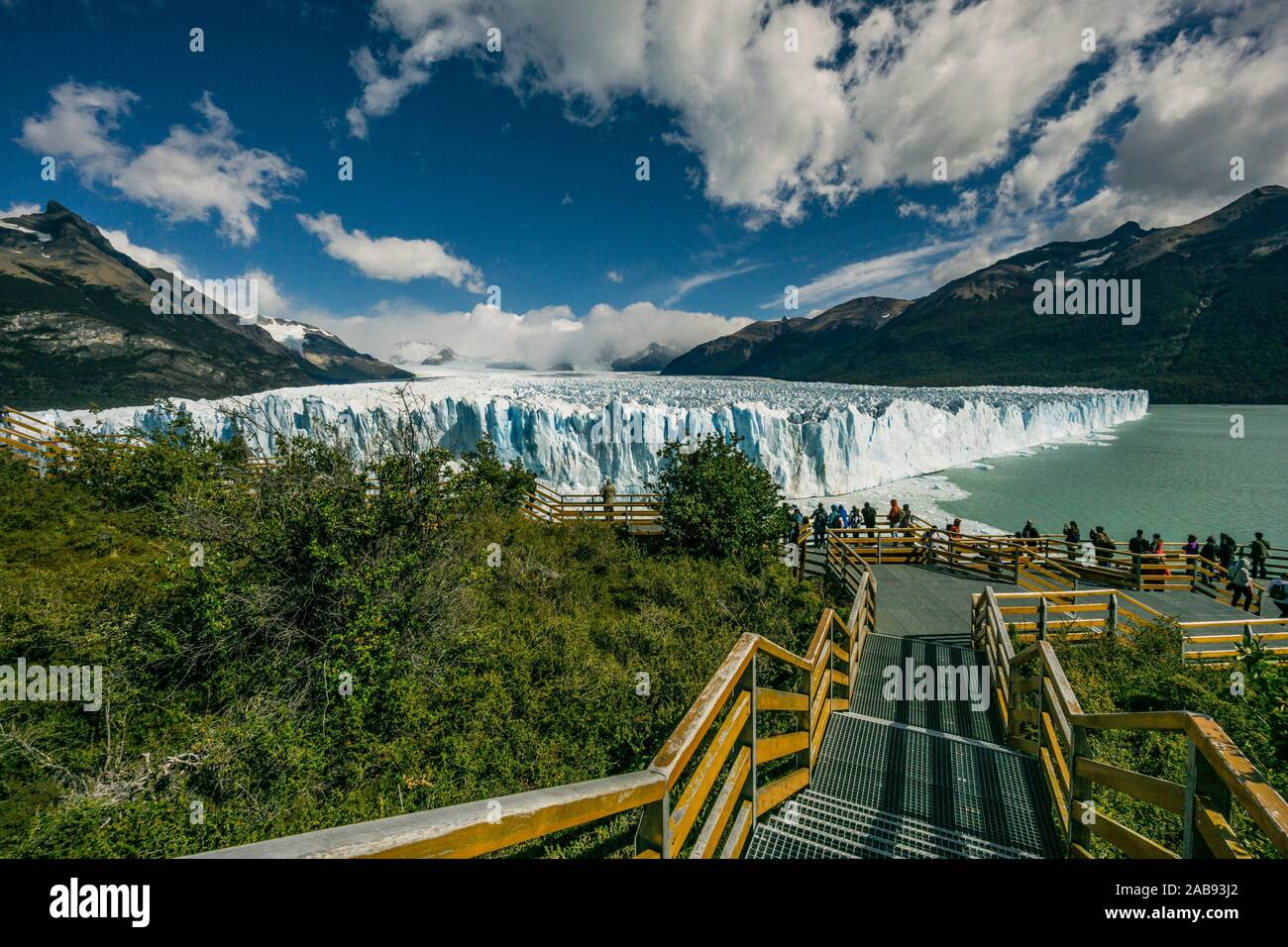 glaciar Perito Moreno , Parque Nacional Los Glaciares, departamento Lago Argentino, provincia de Santa Cruz, republica Argentina,Patagonia, cono sur, Stock Photo