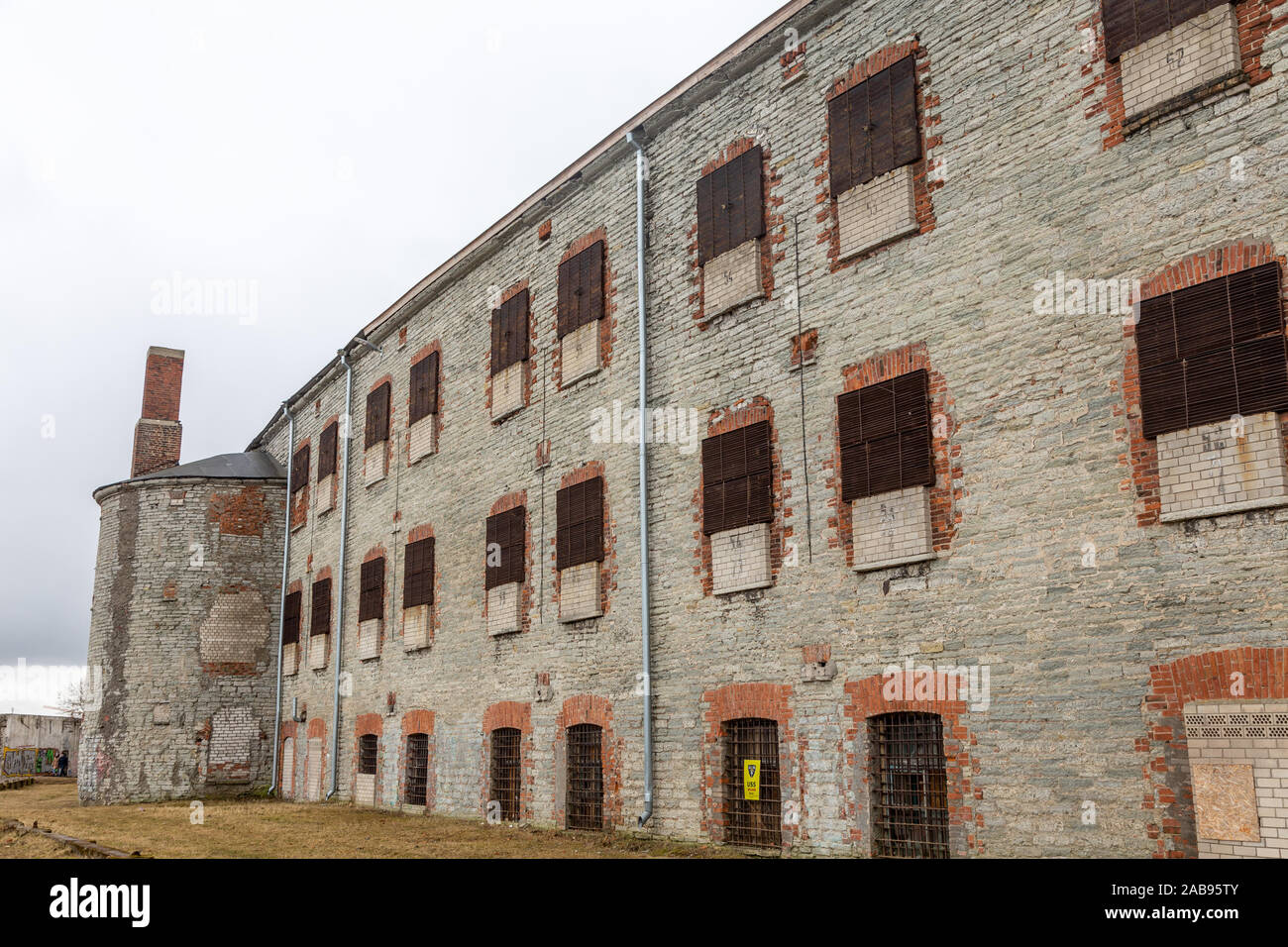 The seaward face of the fortress/prison Stock Photo