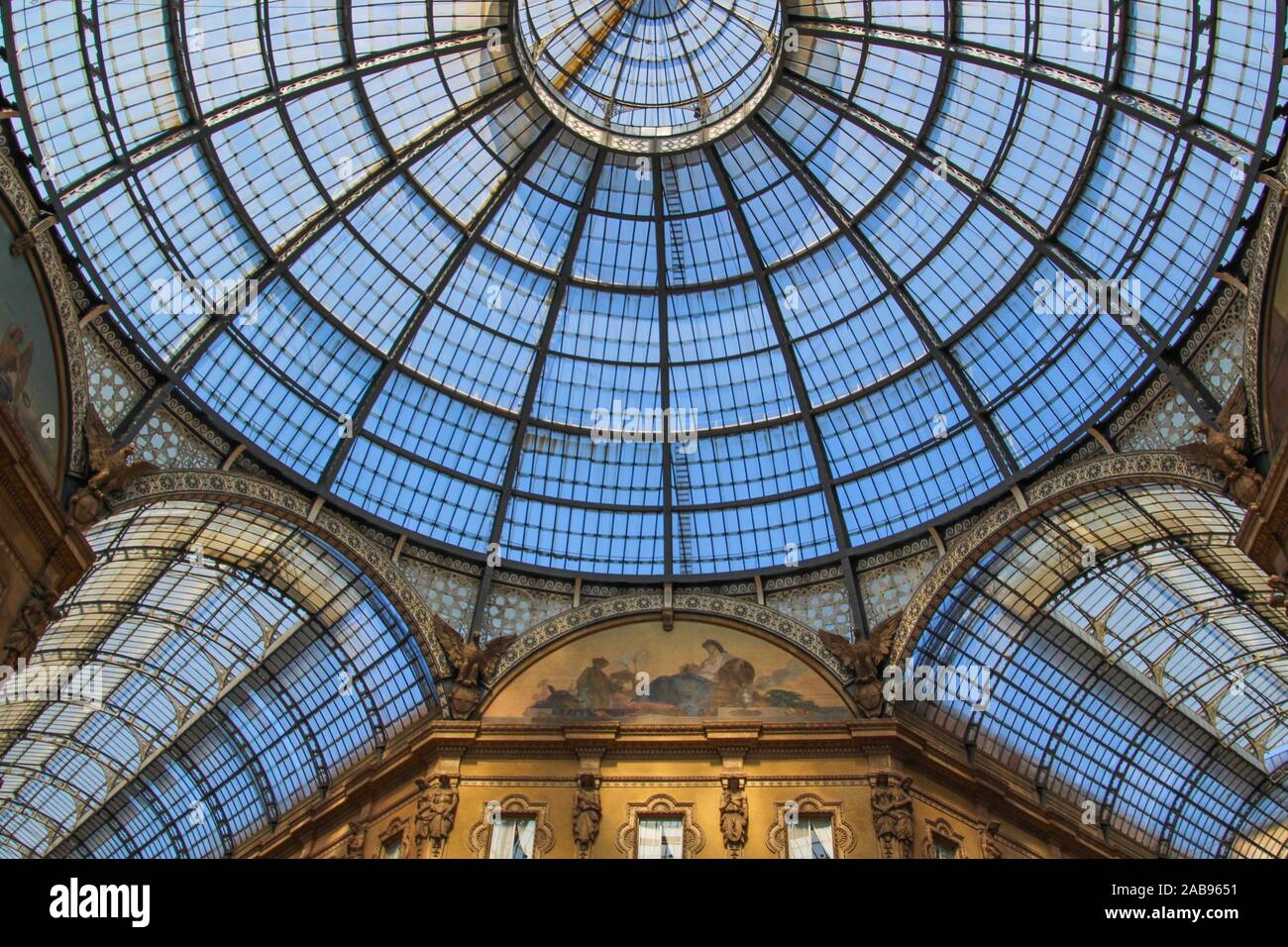 Victor Manuel's gallery in Milan. Stock Photo