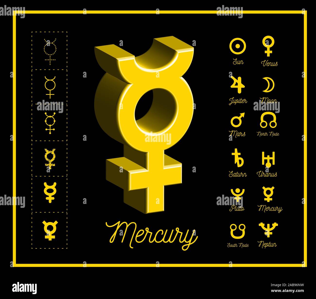 Zodiac astrology symbols vector hires stock photography and