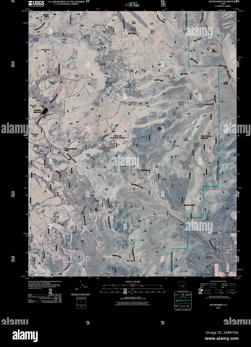 Map of koosharem hires stock photography and images Alamy