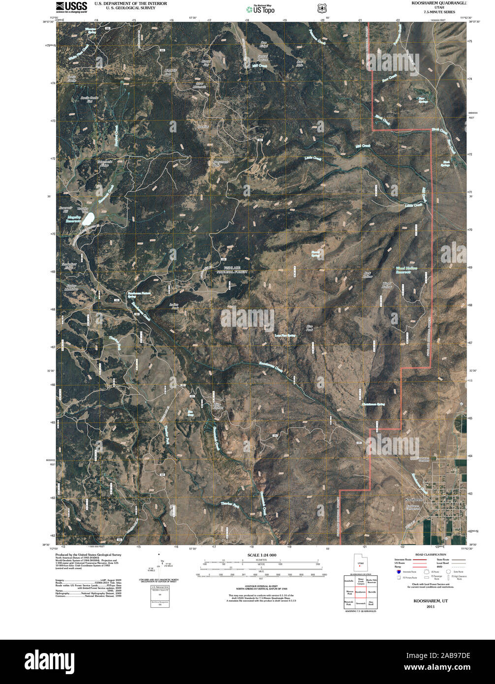 Map of koosharem hires stock photography and images Alamy