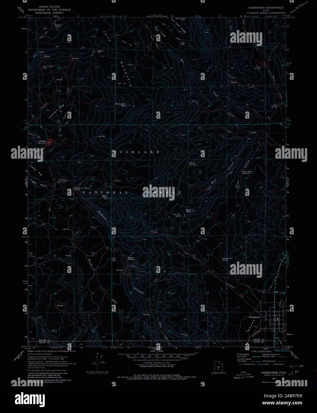 Map of koosharem hires stock photography and images Alamy