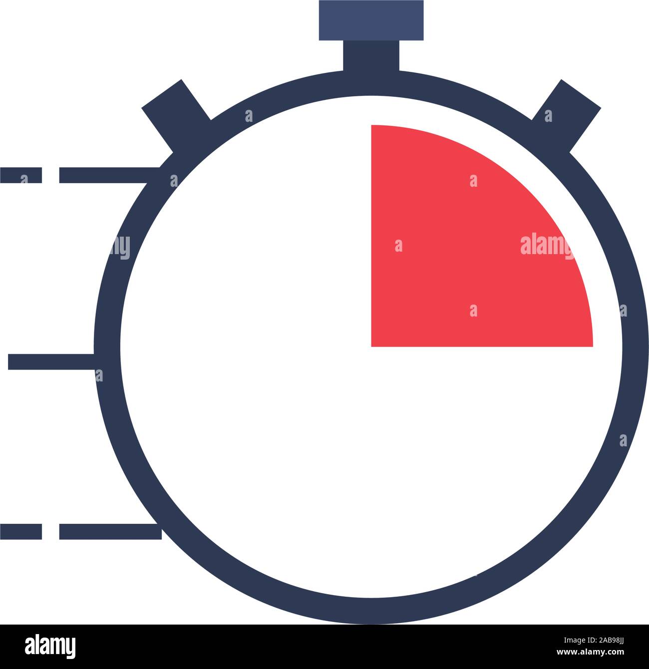 time chronometer flat style icon vector illustration design Stock ...