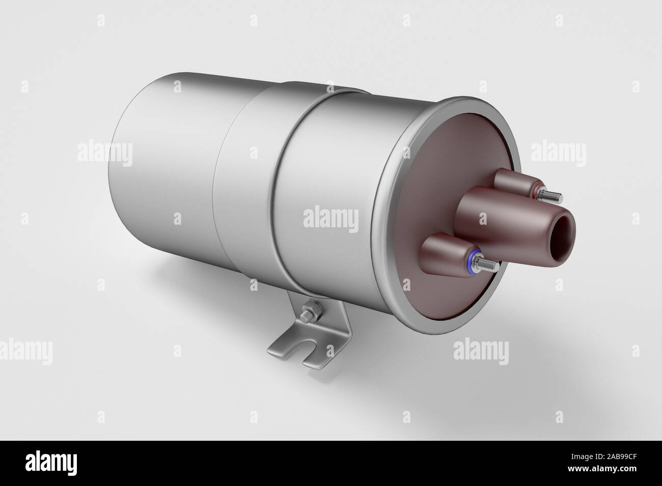 Igniter coil, Ignition and glowplug system. Igniter coil on white