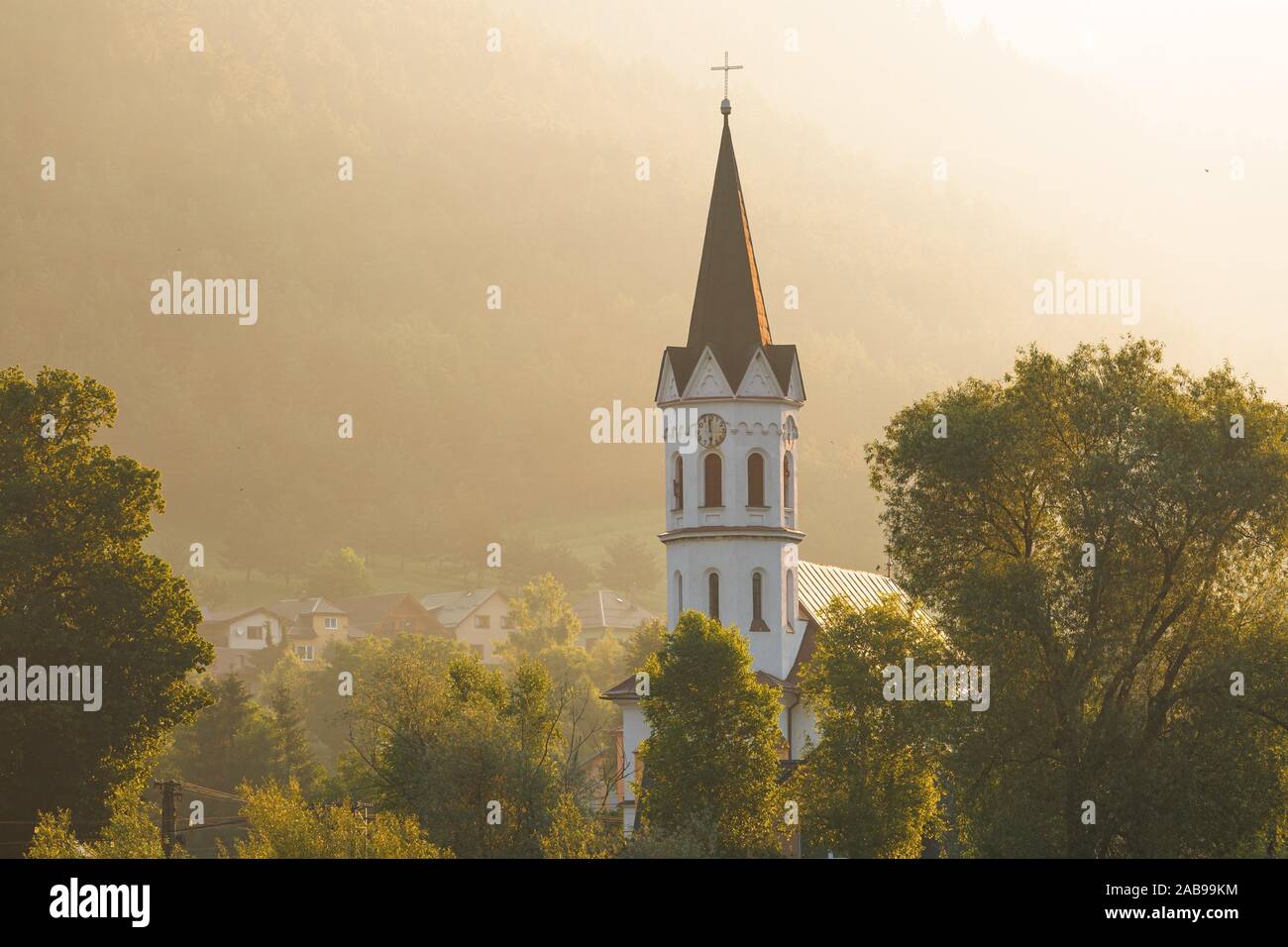 Church in the village of Stankovany in Liptov region, northern Slovakia.. Stock Photo