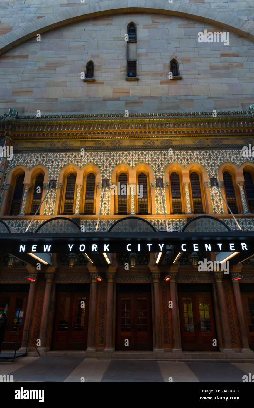 New York City Center is a 2,257seat Moorish Revival theater located at