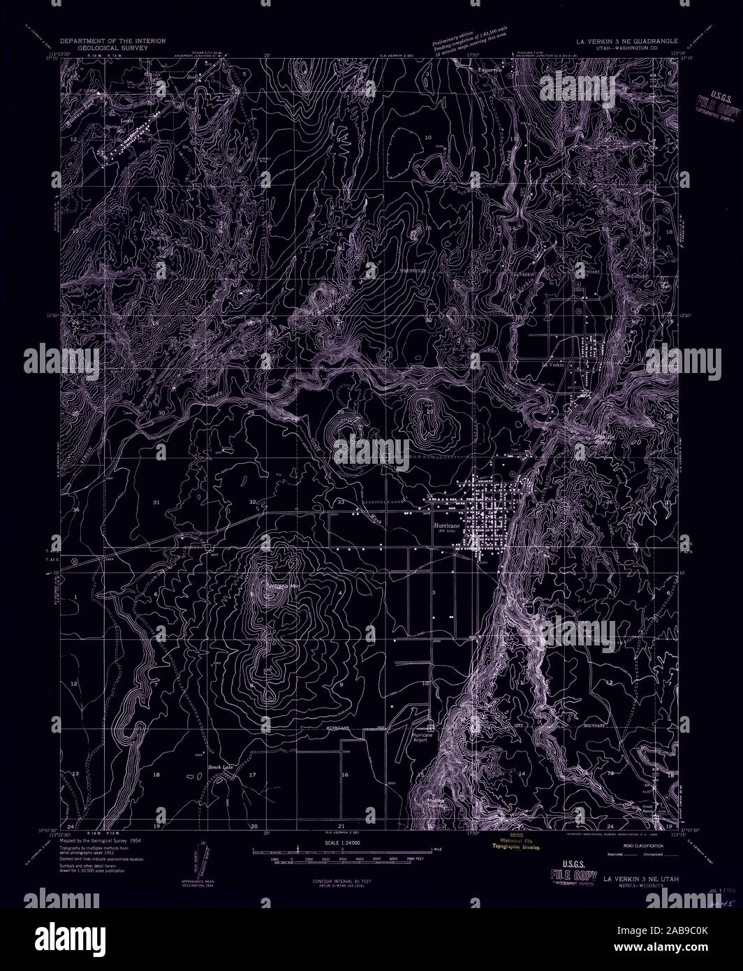 Map of la verkin hires stock photography and images Alamy