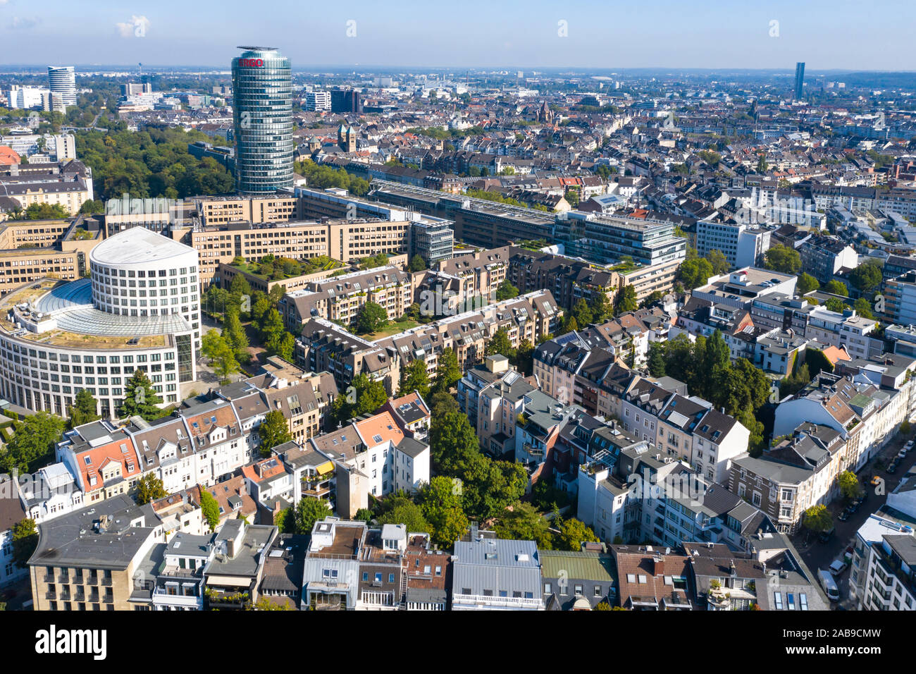 Duesseldorf from above Stock Photo - Alamy
