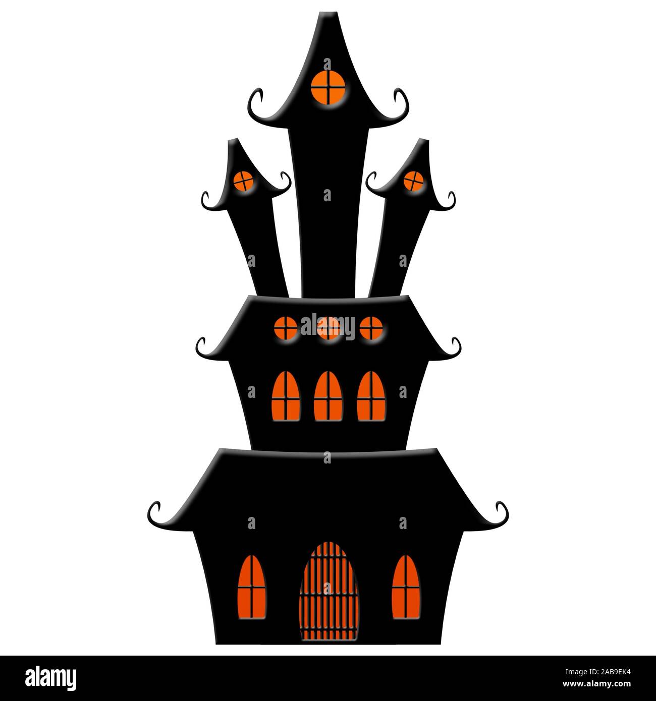 Cartoon Halloween Haunted House