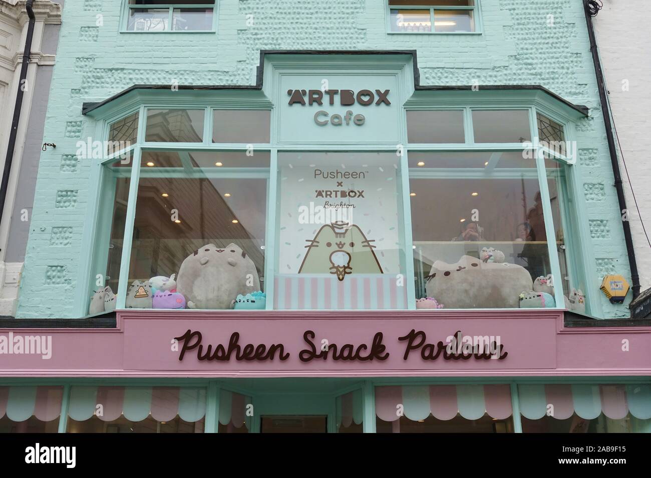 BRIGHTON, UNITED KINGDOM 28 SEP 2019 View of the Pusheen Snack