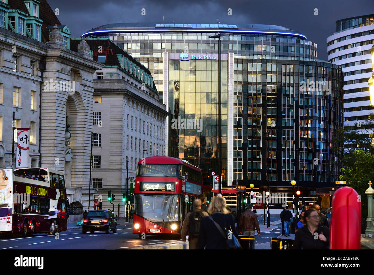 London Uk 05th Sep 2019 View To The Hotel Park Plaza