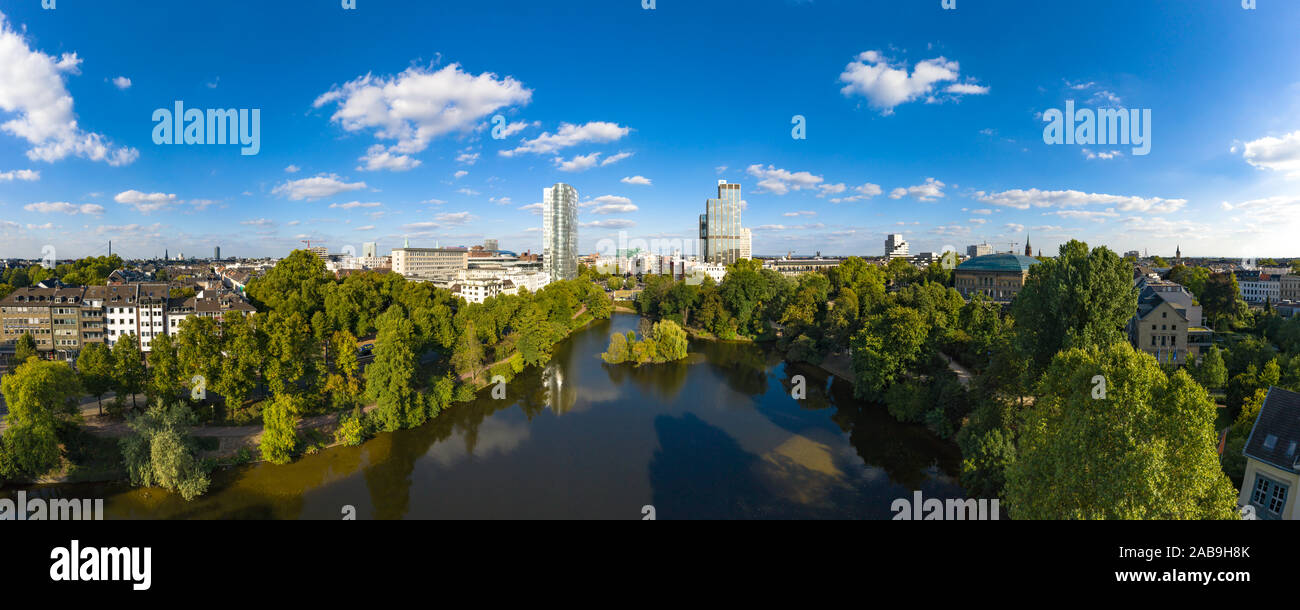 Schwanenspiegel in Düsseldorf - Germany Stock Photo