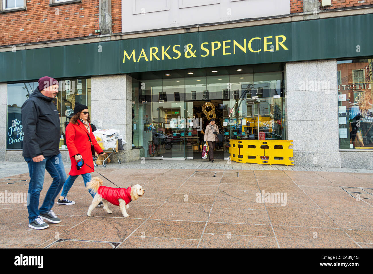 Marks and Spencers department store on St Patricks Street, Cork City, Ireland Stock Photo