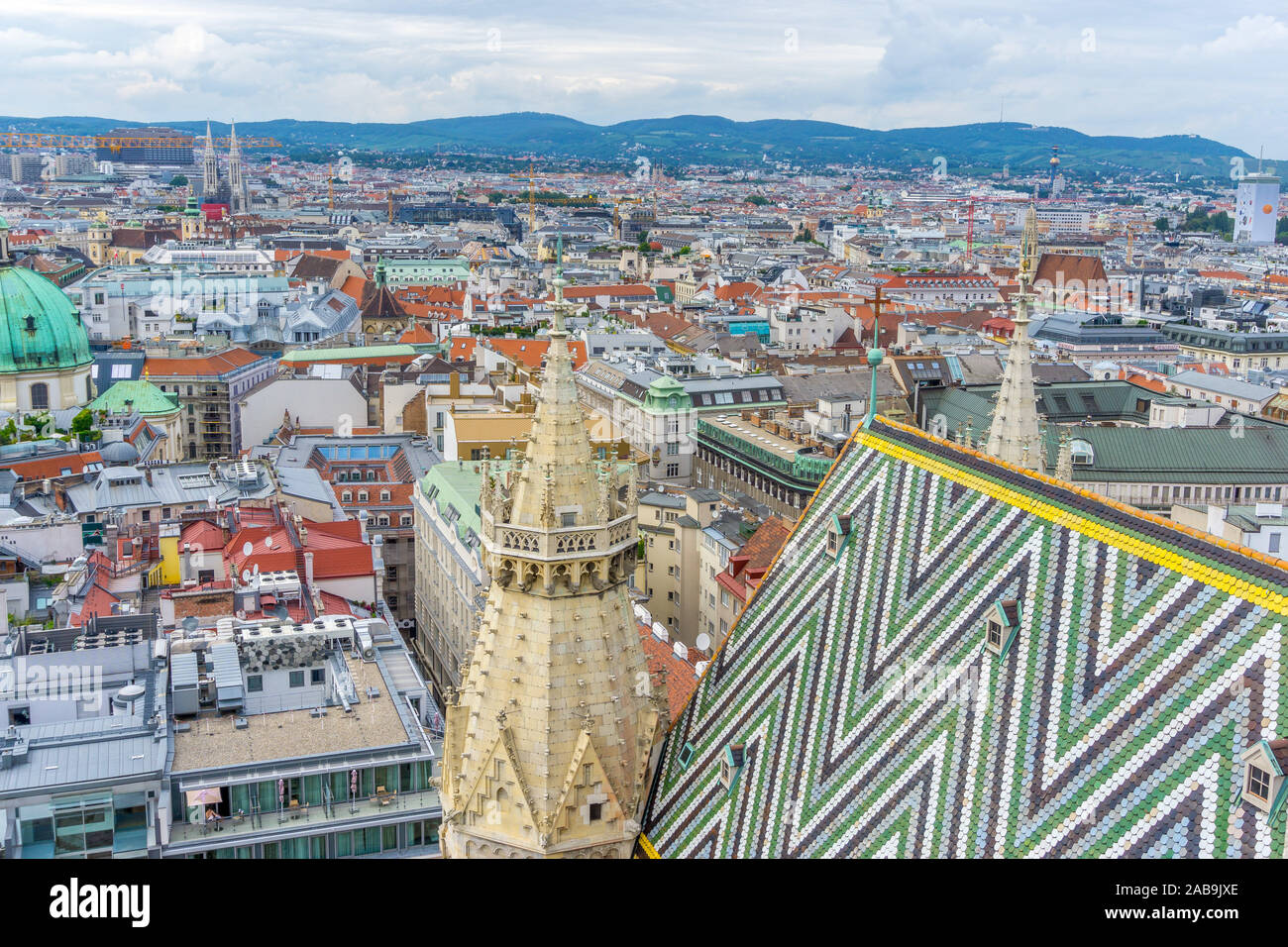 View from the north tower of Stephansdom (St Stephan's Cathedral