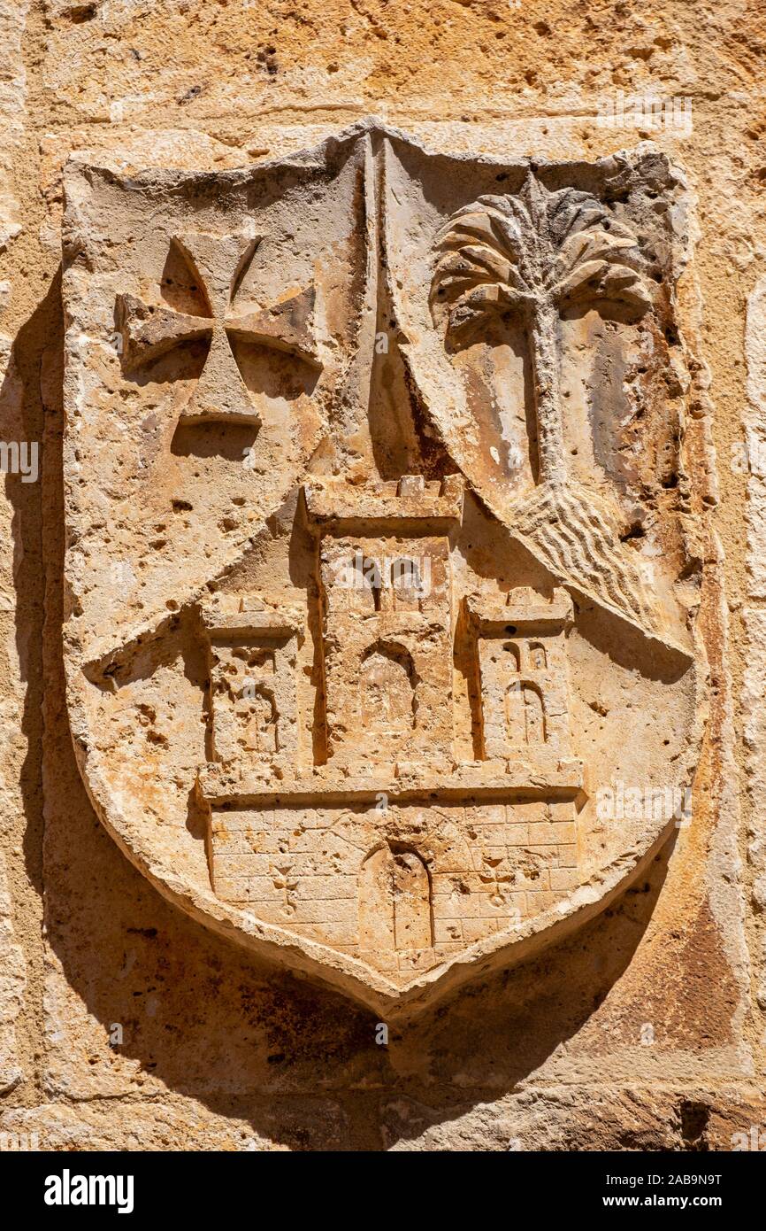 Coat of Arms on facade, San Esteban de Gormaz, Soria, Comunidad