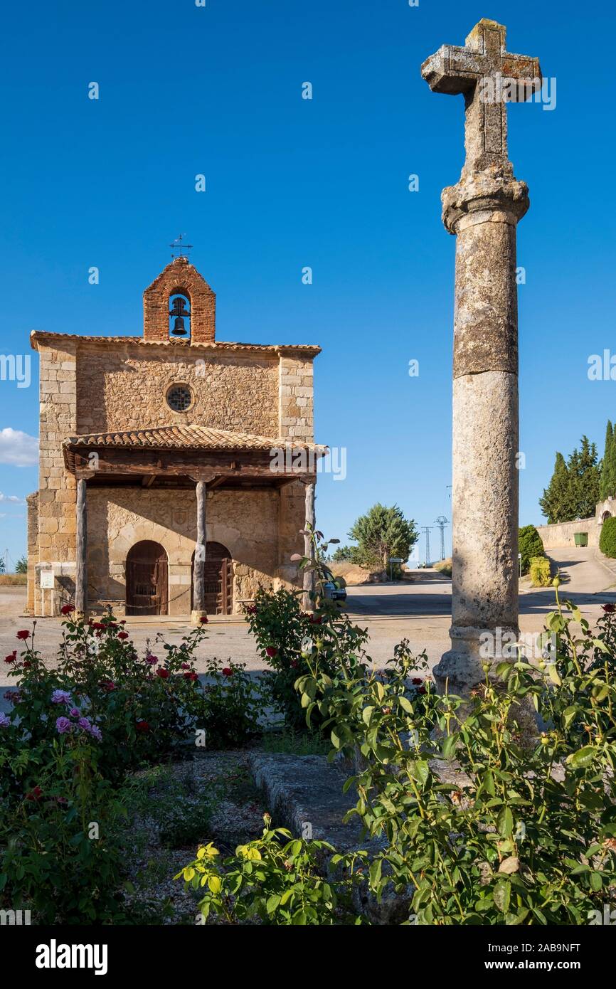 Ermita de Nuestra Sra. de la Soledad, s. XVI, Berlanga de Duero, Soria, comunidad autónoma de Castilla y León, Spain, Europe. Stock Photo