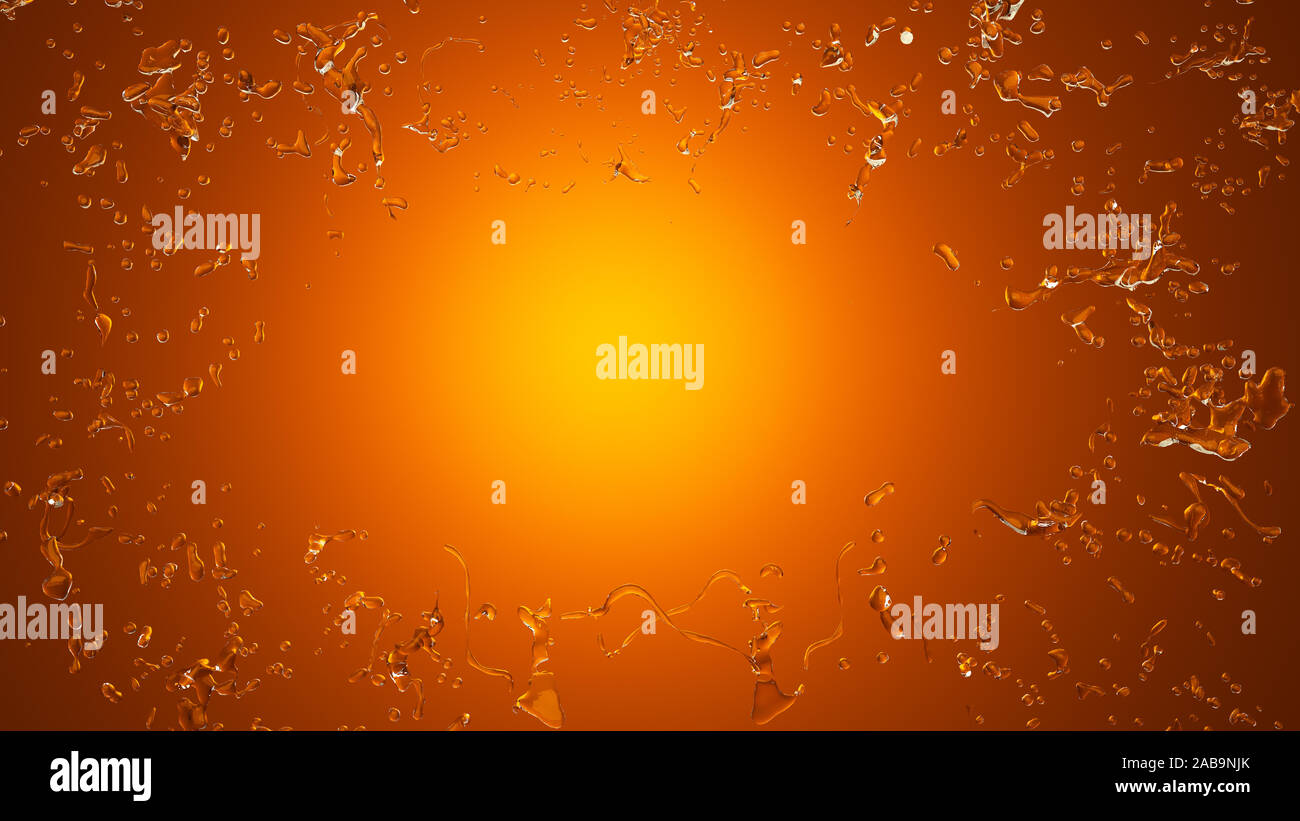 Abstract background falling 3d orange hi-res stock photography and ...