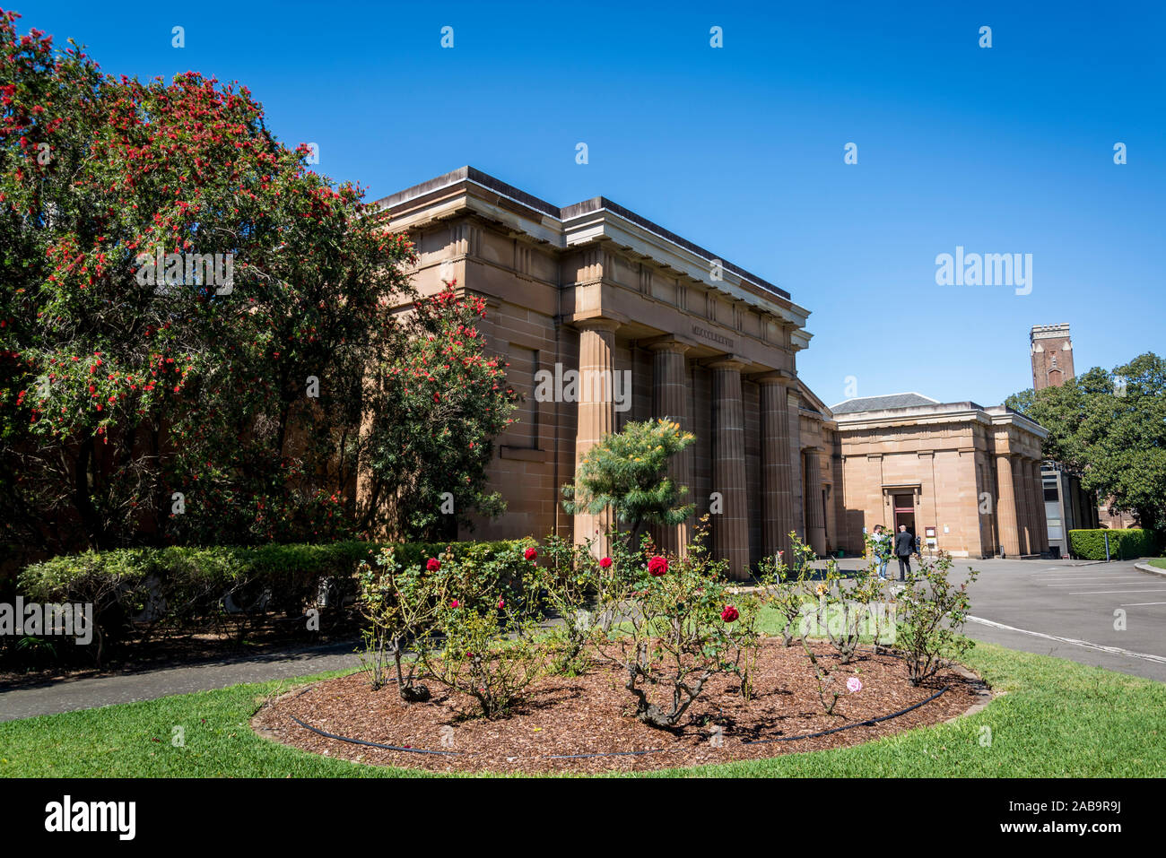 Darlinghurst Courthouse, a heritage-listed courthouse building located adjacent to Taylor Square on Oxford Street in the inner city suburb of Darlingh Stock Photo