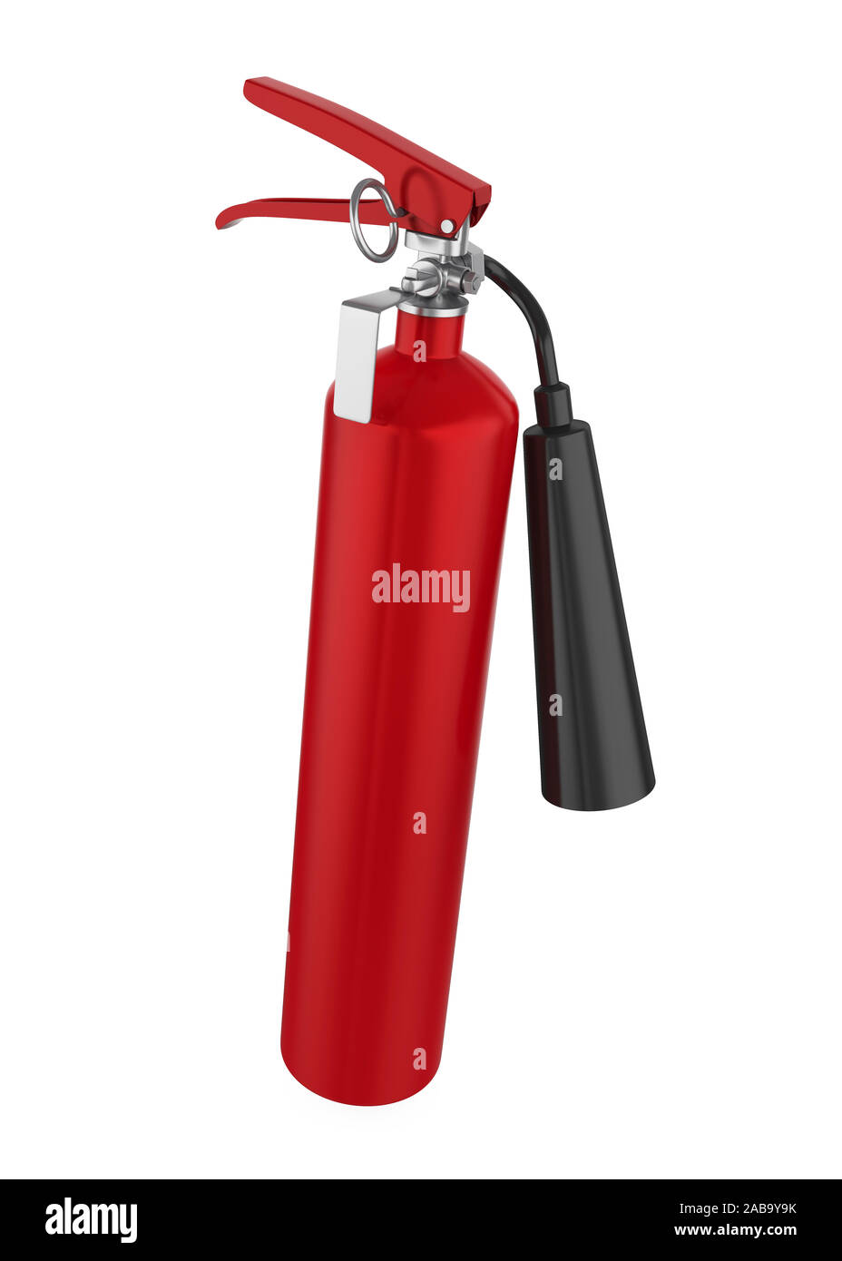 Red Fire Extinguisher Isolated Stock Photo - Alamy