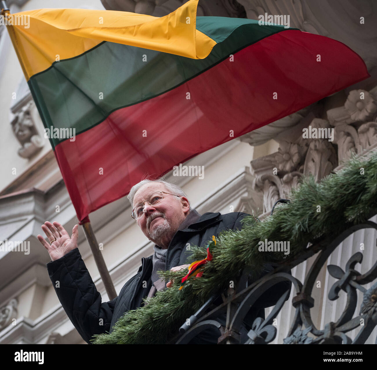 Vytautas Landsbergis. Lithuanian conservative politician and Member of the European Parliament. Stock Photo