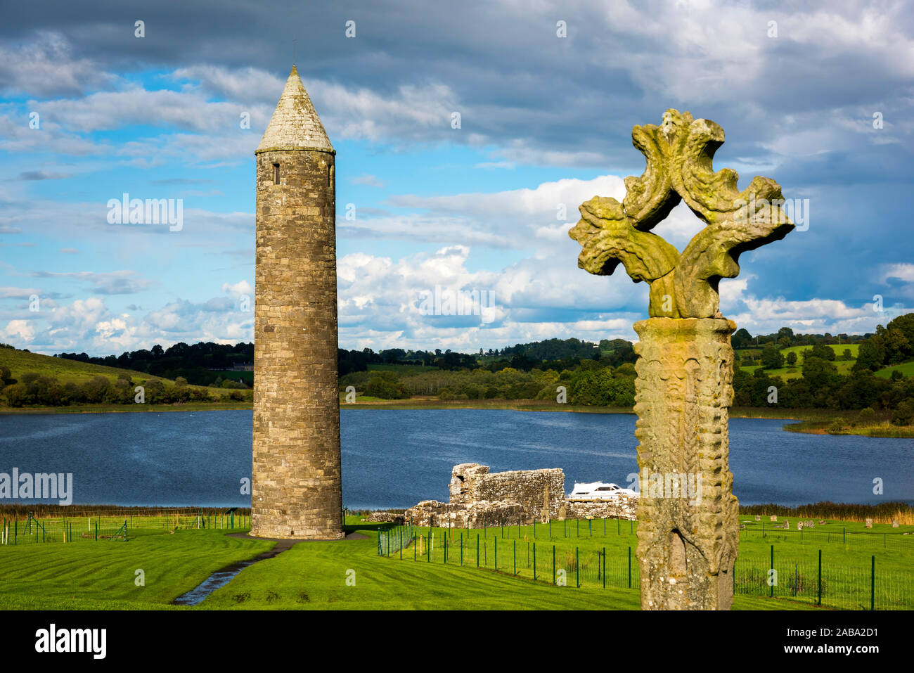 Devenish Island On Lough Erne Co Fermanagh Northern Ireland