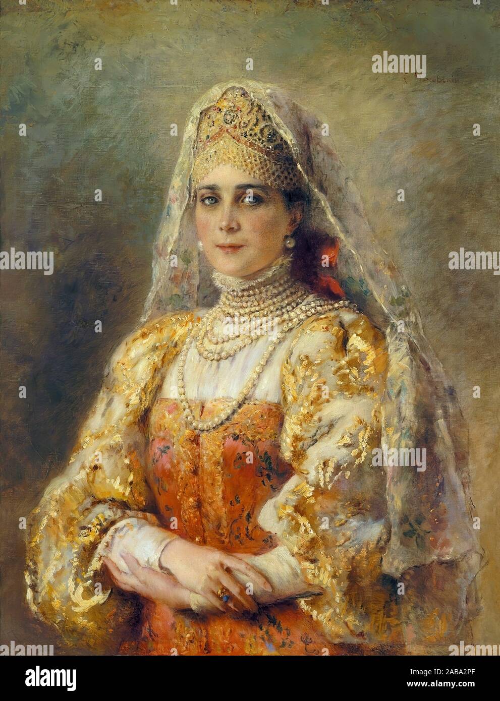 Princess Zinaida Yusupova, portrait circa 1895 by Konstantin Makovsky