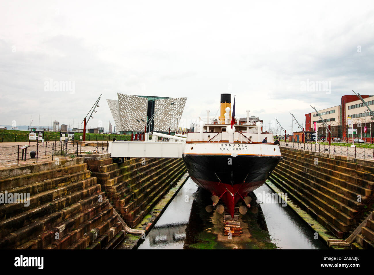 Titanic museum in Belfast Stock Photo Alamy