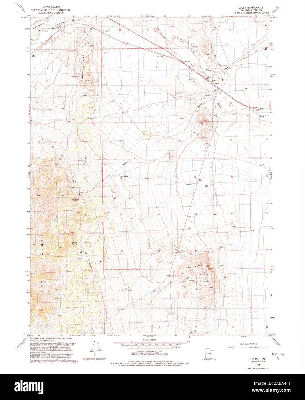 UT Lucin 250406 1992 24000 Restoration Stock Photo Alamy