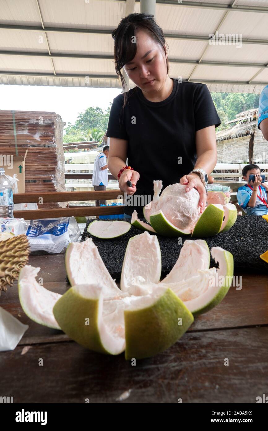 Durian 'Musang King' fests at River Hill Resort, Raub, Pahang, Malaysia