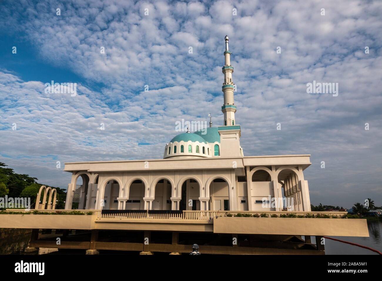 The Floating Mosque Masjid Terapung At The Kuching Water Front Sarawak Malaysian Borneo Malaysia Southeast Asia Asia Stock Photo Alamy