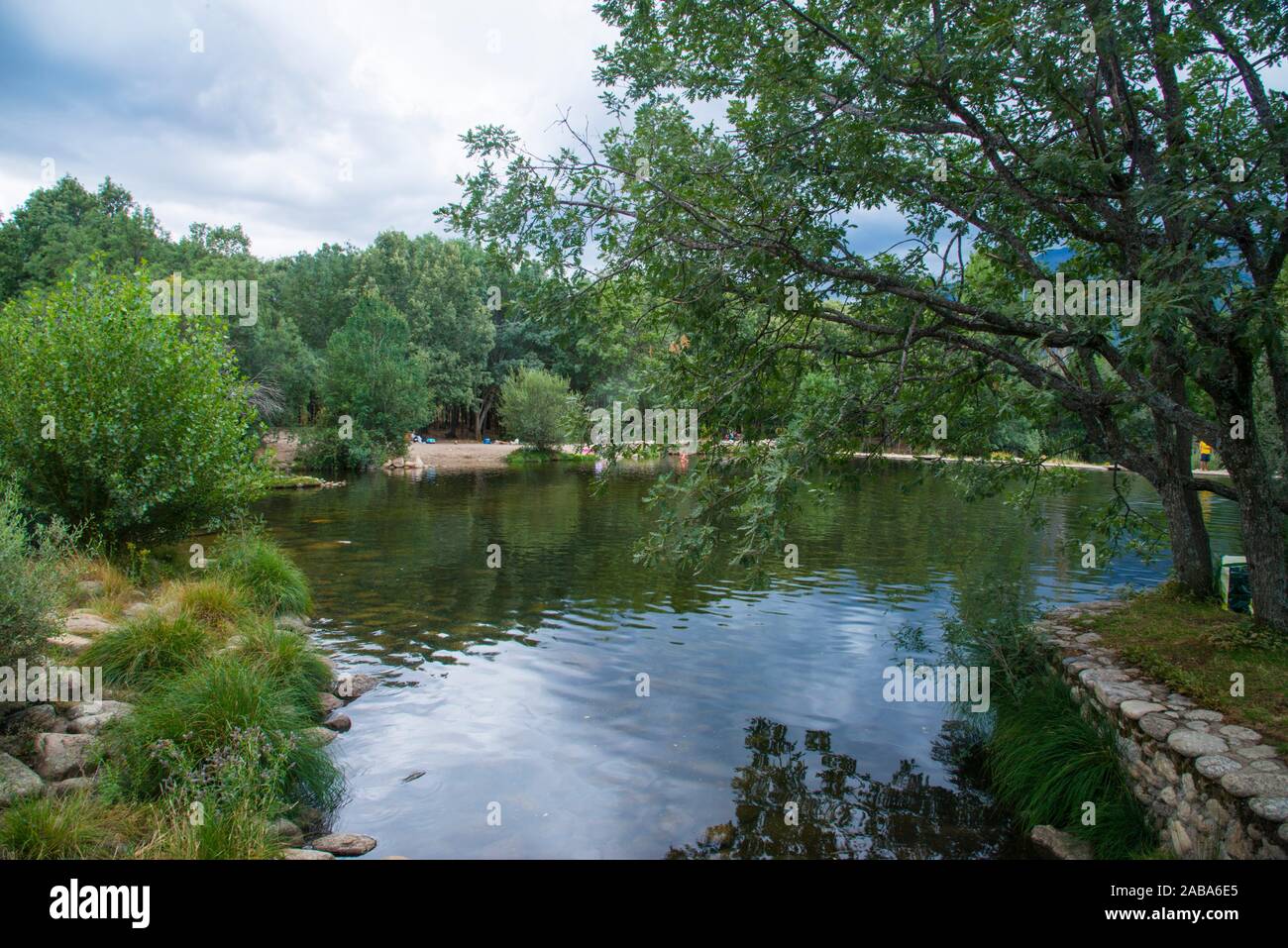 Las Presillas, natural pools. Rascafria, Madrid province, Spain Stock Photo  - Alamy