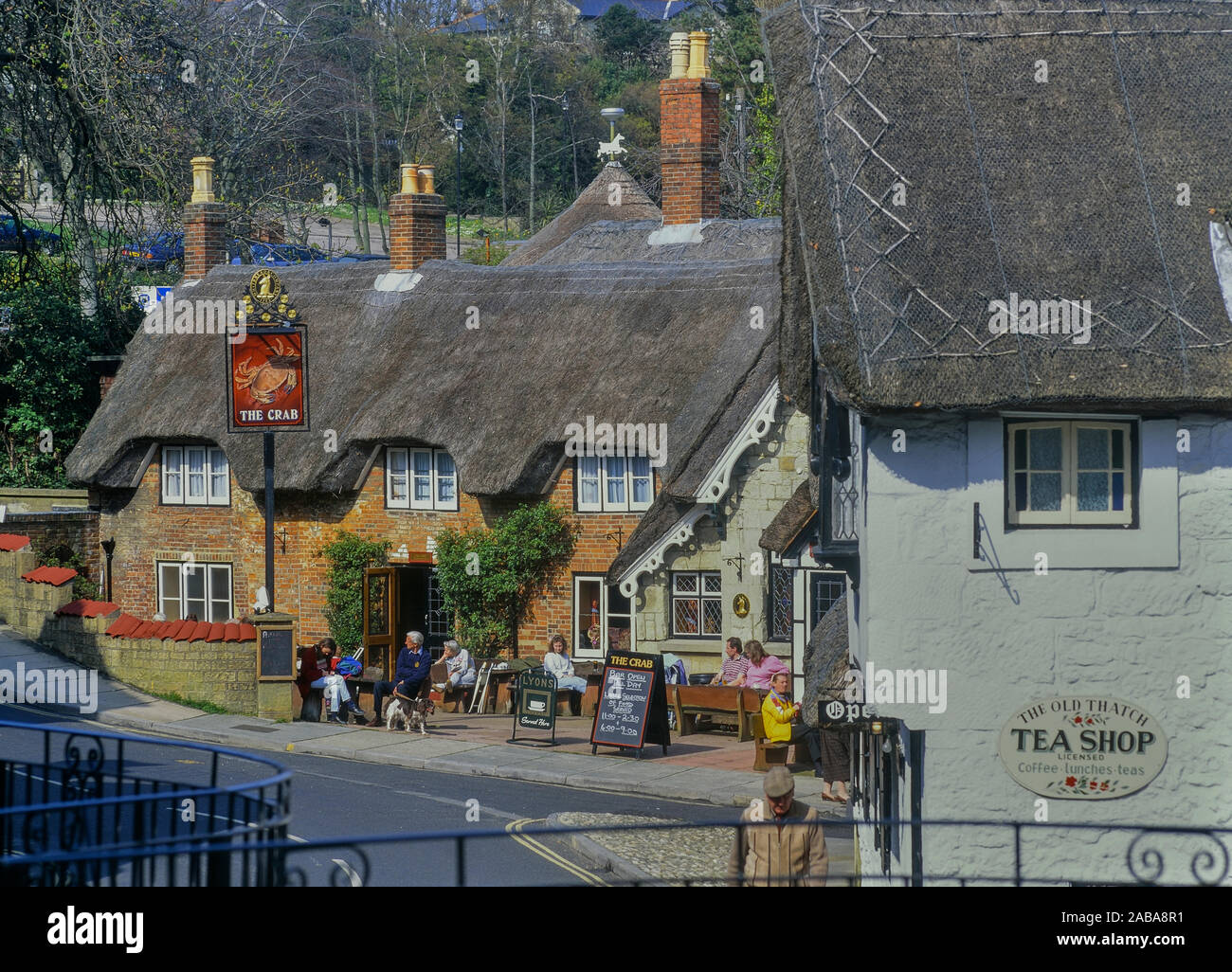 The Crab thatched pub, Shanklin, Isle of Wight, England, UK Stock Photo