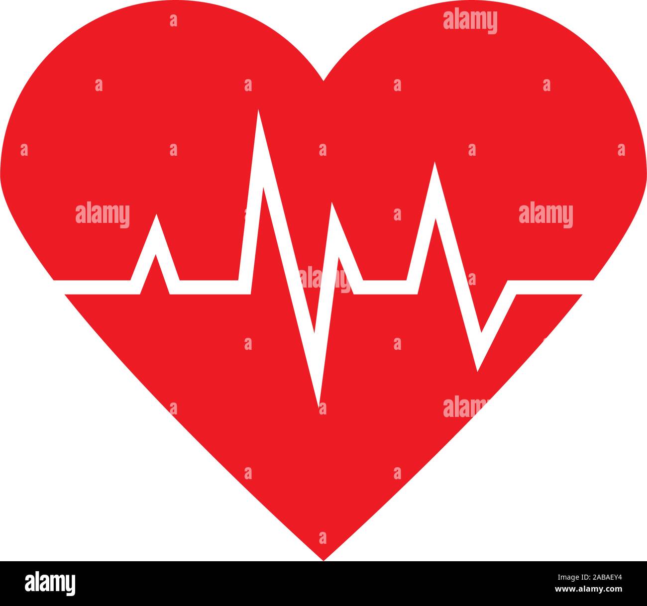 heart cardio flat style icon vector illustration design Stock Vector ...