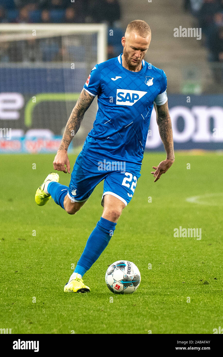 SINSHEIM, GERMANY - NOVEMBER 24: Kevin Vogt (TSG 1899 Hoffenheim) at the  Football, Bundesliga 2019/2020 - TSG 1899 Hoffenheim v 1. FSV Maiz 05 at  the PreZero Arena on November 24, 2019 in Sinsheim, GERMANY Stock Photo -  Alamy