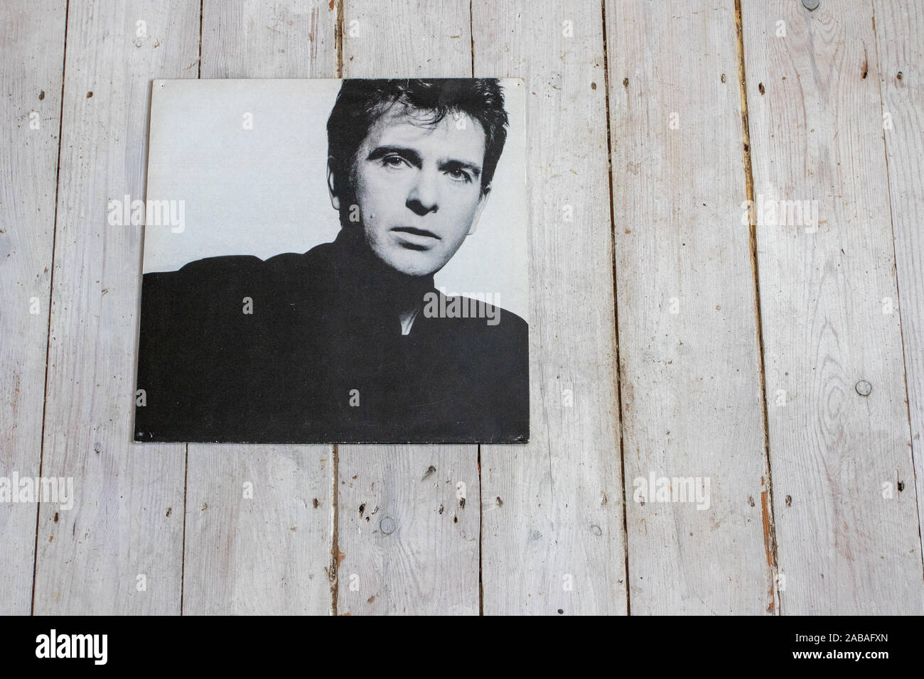 On vinyl Peter Gabriel's 1986 album So Stock Photo