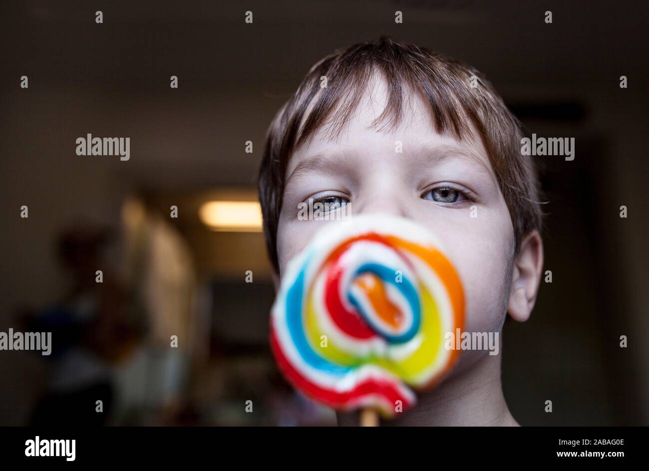 Licking Lollipop High Resolution Stock Photography and Images Alamy