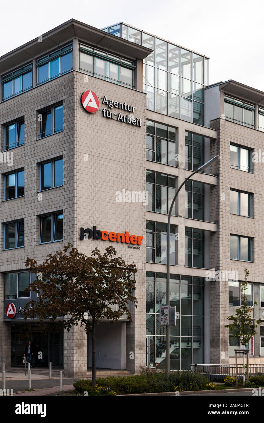The Dortmund Employment Office, the Vocational Training Information Center and the Jobcenter. Stock Photo
